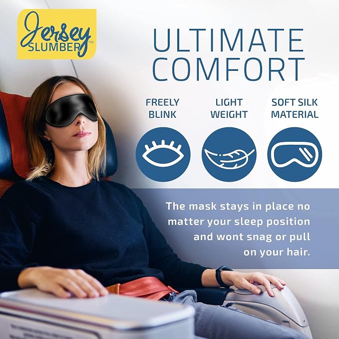 Jersey Slumber 100% Silk Sleep Mask - Image 3
