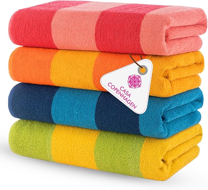 CASA COPENHAGEN Malibu Beach Towels Designed in Denmark Rough and Tough by CASACOPENHAGEN