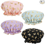 Yuanchu 4 Pcs Waterproof Shower Caps by Unknown