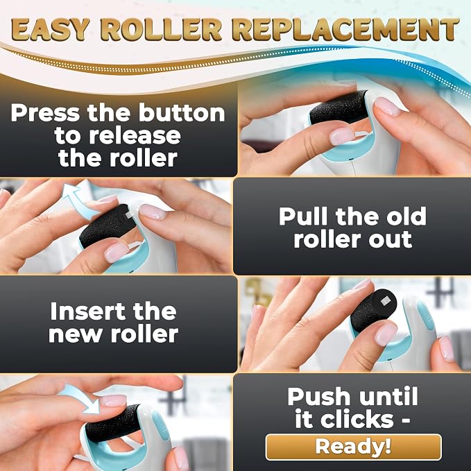 11 Pcs Replacement Rollers for Electric Foot Callus Remover Tool - Image 5