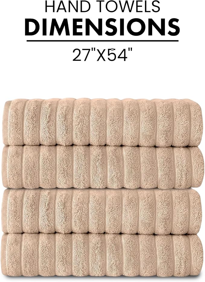 Classic Turkish Towels CTT Premium 4 Pack Bath Towels Set, Made - Image 7