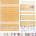 Premium Turkish Beach Towel – 100% Cotton, Quick Dry, Sand Free, Oversized by MEBIENTOUCHEDELANATURE