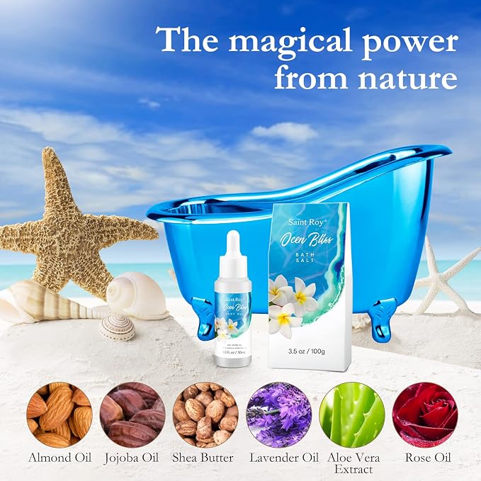 Mothers Day Gifts for Women Bath & Body Gift Set, Bath Basket Spa kit Gifts for - Image 6