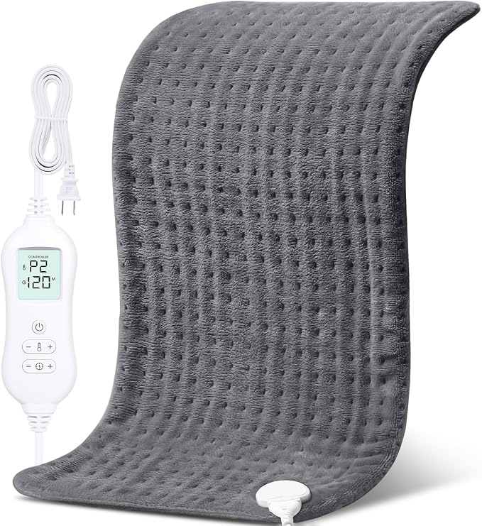NOWWISH Heating Pad for Back Pain Relief & Period Cramps, 33x17 Inches Large by NOWWISH