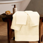 GLAMBURG Ultra Soft 3 Pack Cotton Towel Set, Contains a Bath Towel 28x55 inch - Image 3