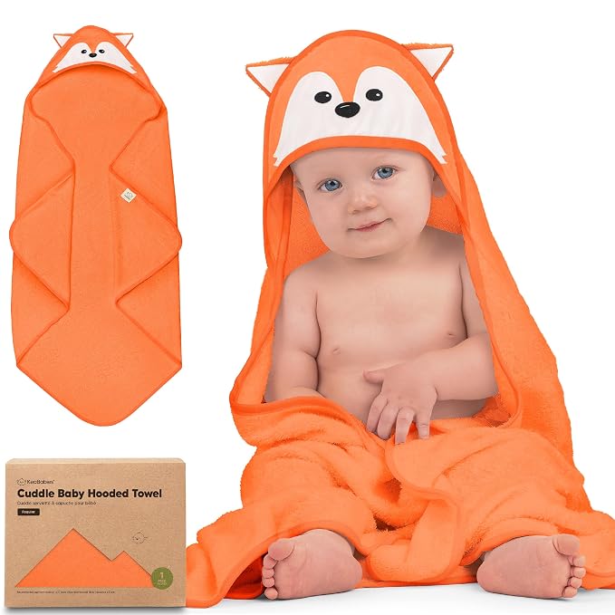 KeaBabies Hooded Baby Towel for Newborn by KeaBabies