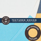 FESHKA Sand Proof Turkish Beach Towel – Oversized, Quick Dry & Lightweight - Image 5