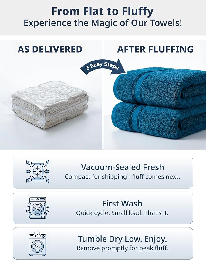 LANE LINEN Oversized Bath Towels - Image 3