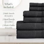 Springtree Home 100% Cotton Bath Towel Set | 6 Piece Set | Absorbent & - Image 2