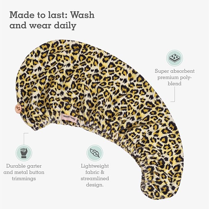 Brook + Bay Microfiber Hair Towel Wrap - Image 3