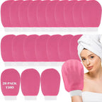 FoldTier 20 Pcs Exfoliating Glove Bulk Summer Exfoliator Mitt Body Scrubber by FoldTier