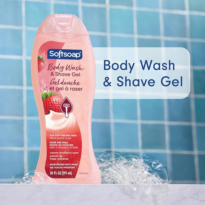 Softsoap Moisturizing Body Wash and Shave Gel, Helps Razor Glide, Creamy - Image 2