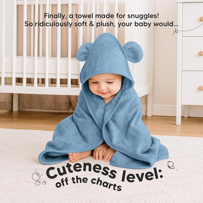 KeaBabies 2-Pack Hooded Baby Towels - Image 2