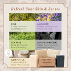 Mary Case Goat Milk Variety Bar Soap Set of 4 | Lavender, Pine Tar, Tea Tree & - Image 5