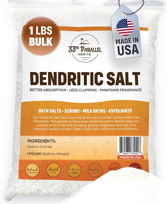 DENDRITIC Salt Premium Fine Grain by 33rdParallelSoapCo