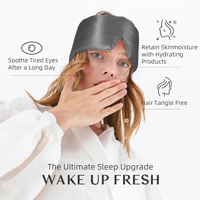 Silk Sleep Mask for Women and Men, Side Sleeper, 22 Momme Pure Mulberry Silk - Image 6