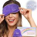 BeHoomi Heated Eye Mask, Weighted Sleep Mask Warm Compress by BeHoomi