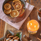 Village Candle Orange Cinnamon Large Glass Apothecary Jar Scented Candle - Image 3