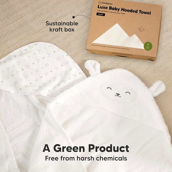 KeaBabies Hooded Baby Towel for Newborn - Image 8