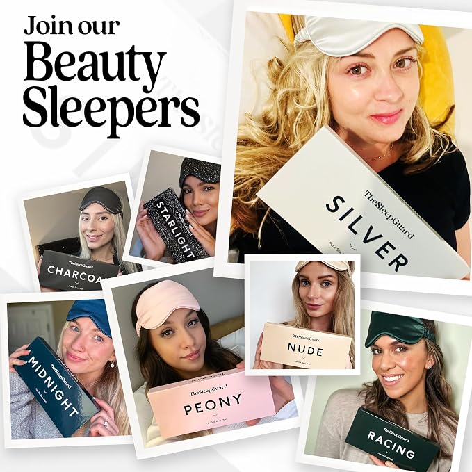 TheSleepGuard Pure Silk Sleep Mask Light Blocking Travel Essentials. Eye Masks - Image 7