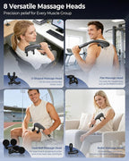 KingPavonini Multi-Head Detachable Massage Gun Deep Tissue - Image 8