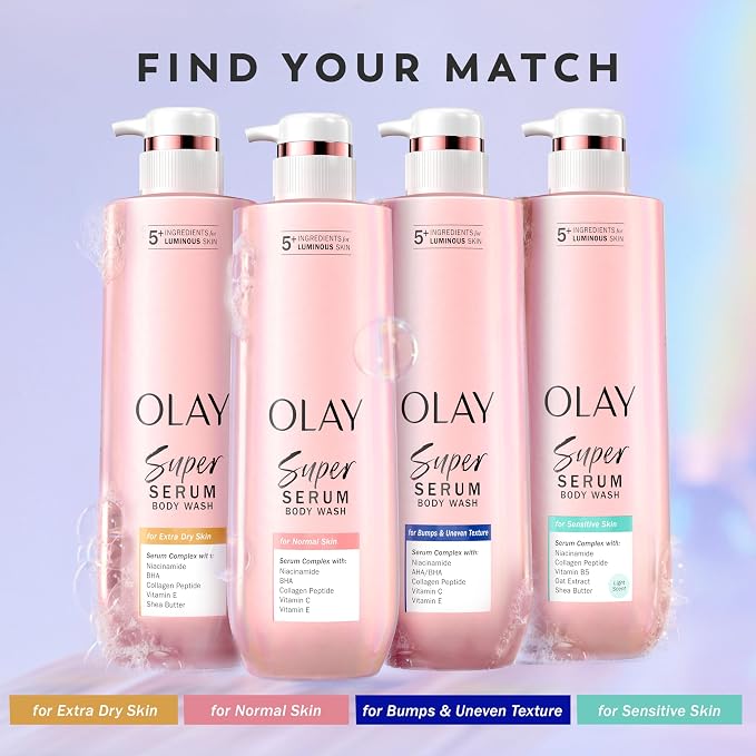 Olay Super Serum Body Wash for Normal Skin, 24hr Long Lasting Hydration - Image 10