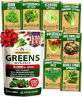 HOME GROWN Lettuce Seeds 8 Variety Mix 9000+ Bulk Pack Heirloom Non-GMO by HOMEGROWN