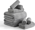 8 Piece Bath Towel Set-2 Oversized Bath Sheets, 2 Hand Towels, 4 by Ycosy