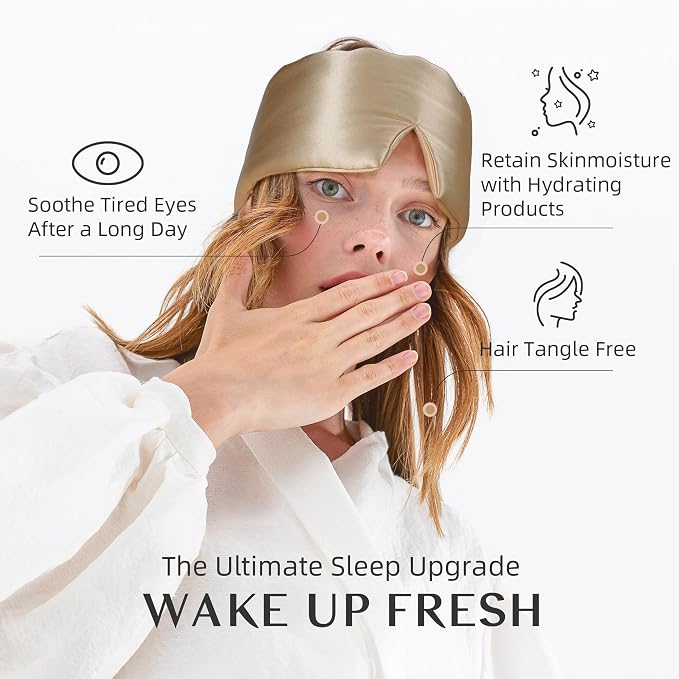 Silk Sleep Mask for Women and Men, Side Sleeper, 22 Momme Pure Mulberry Silk - Image 5