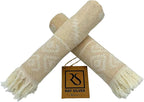 RAY SILVER Aztec Turkish Hand Towels Set of 2 100% Cotton Peshtemal Soft Feel - Image 7