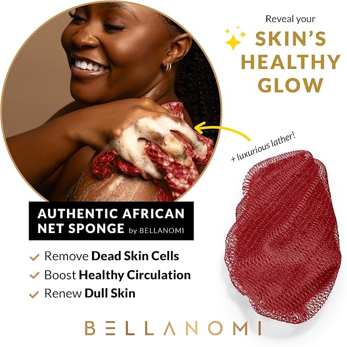 Bellanomi African Exfoliating Net Sponge, Ethically sourced from Nigeria - Image 5