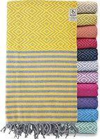 Ray Silver Turkish Beach Towel Oversized 40x71 100% Cotton Sand Free Quick Dry by RaySilver