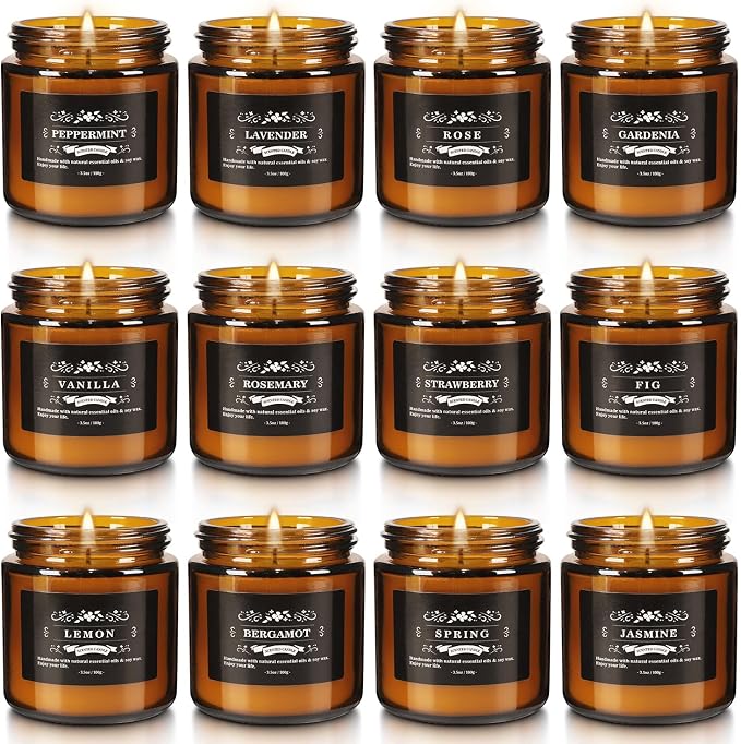 Scented Candle Set 12 Pack, Candle - Image 2