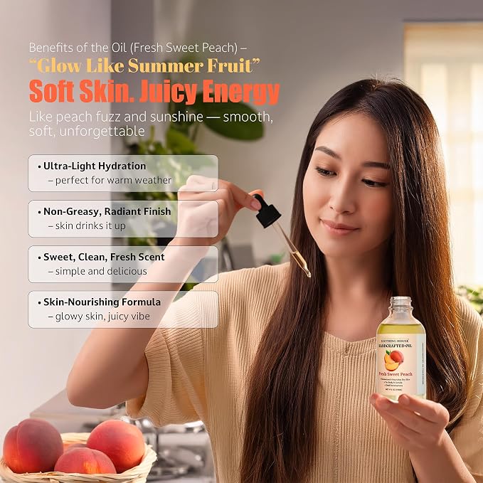 Fresh Sweet Peach Body Oil - Image 8
