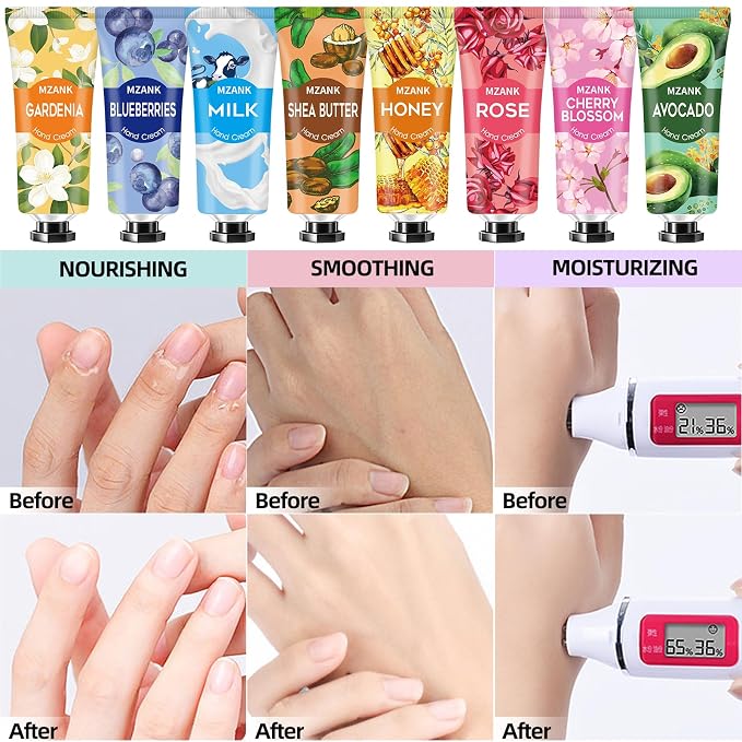 MZANK 14 Pack Hand Cream for Dry Cracked Hands, Mothers Day Gifts, Teacher - Image 6