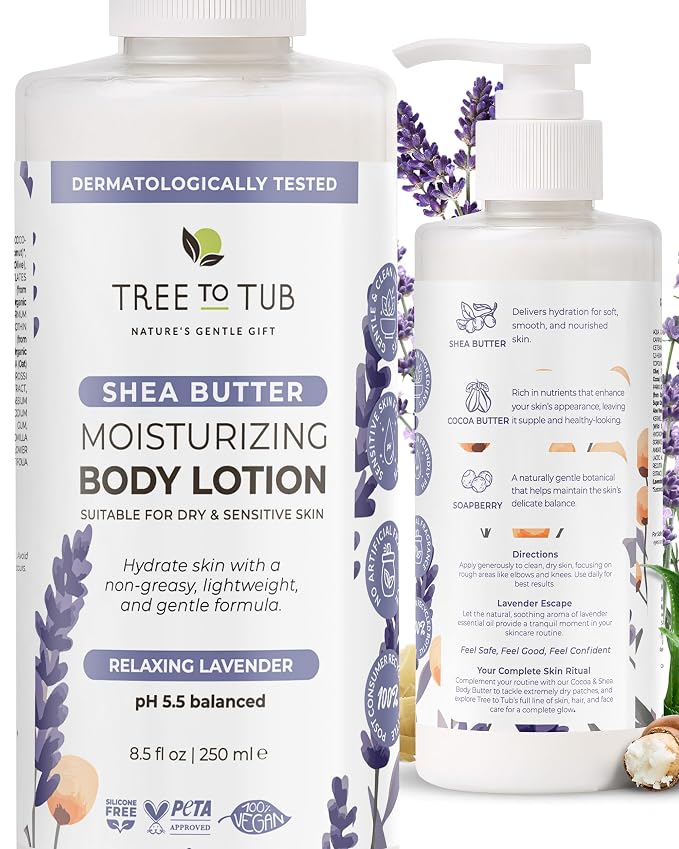 Tree To Tub Lavender Shea Butter Body Lotion by TreeToTub