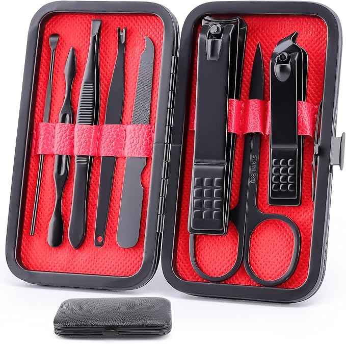 8 PCS Nail Clippers, ONLYWEE Premium Manicure Set by ONLYWEE