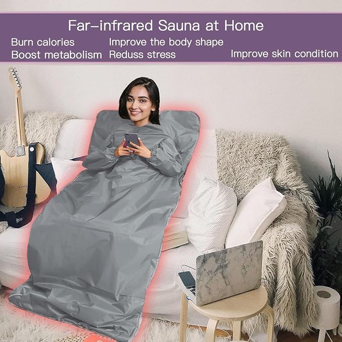 Natural Jades Tourmaline Heating Sleeves Desing Portable Sauna Blanket - Image 3