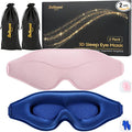 BeHoomi Sleep Mask, 2 Packs Premium Eye Mask by BeHoomi