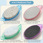 4PCS Foot Scrub Brush, 4 in 1 Foot Scrubber Brush - Image 3