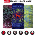Venswell Neck Gaiter Face Mask Men Women, Seamless Bandana Rave Face Cover - Image 4