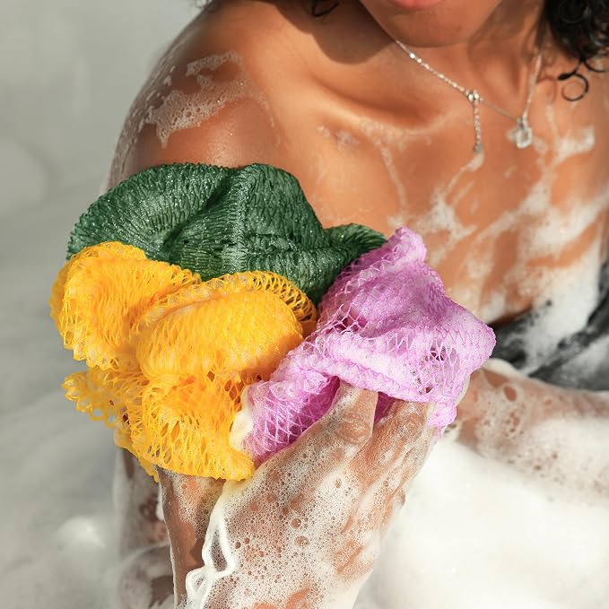 African Net Sponge Authentic -2 Pieces Exfoliating Scrubber - Image 7