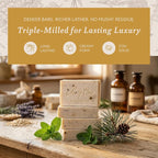Mary Case Goat Milk & Pine Tar Bar Soap Set of 4 | Natural Soap - Image 3
