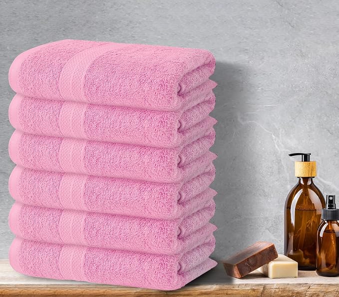 Avalon Towels Bath Towels for Bathroom 100% Cotton Pink Bathroom Towels Pack of - Image 5