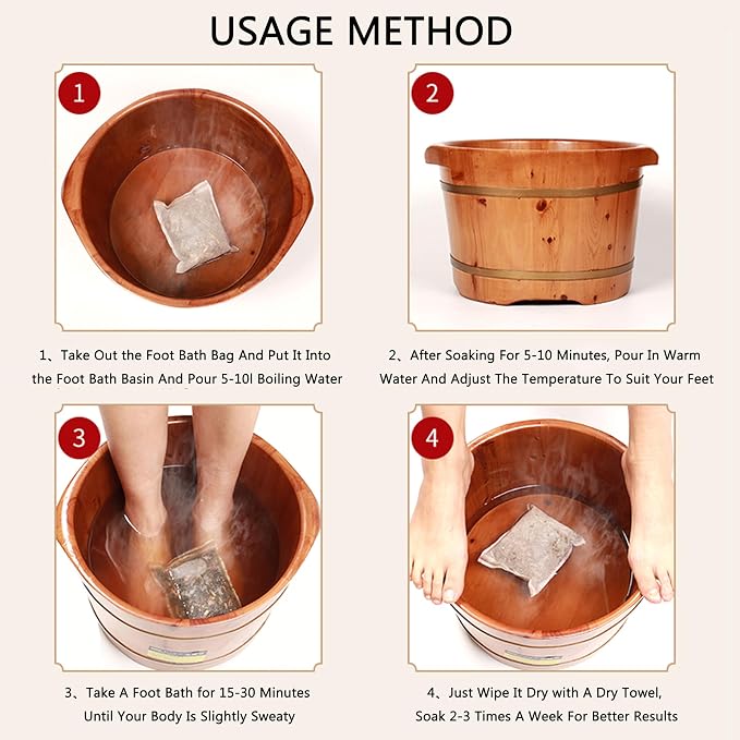 30 PCS Body Herbal Detox Foot Soak to Remove Toxins, Lymphatic Drainage Ginger - Image 6