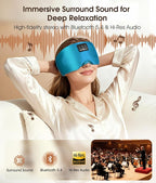 MUSICOZY 3D Silk Bluetooth Sleep Mask Headphones, Mulberry Silk Eye Mask - Image 4