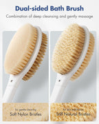 Back Scrubber Body Shower Brush: Anti Slip Long Handle Bath Brush - Image 3