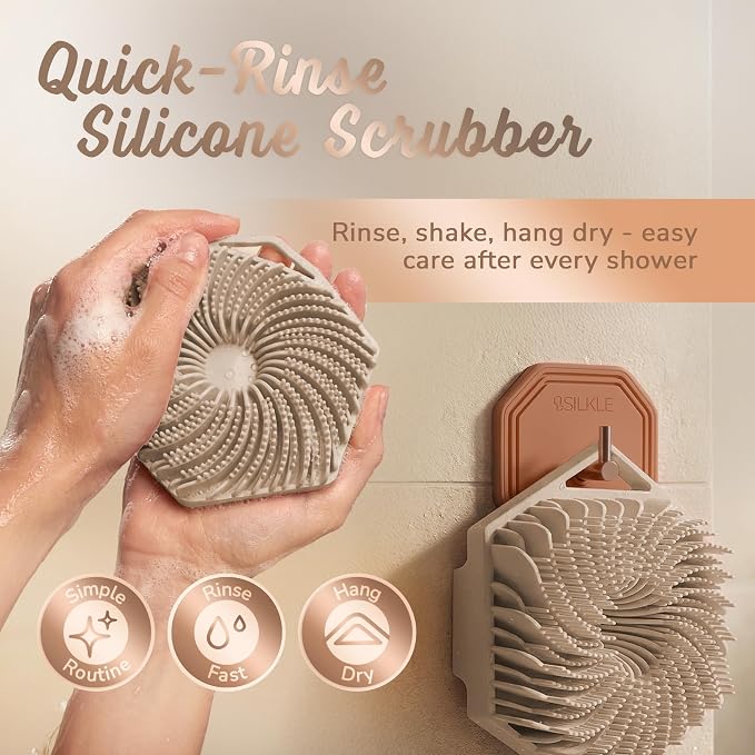 SILKLE Silicone Body Scrubber – Gentle Exfoliating Shower Scrubber - Image 6