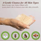 BELA Oatmeal Soap with Milk and Bran 3.3 OZ, Long Lasting French Triple Milled - Image 3