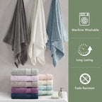 Madison Park Turkish Bath Towels 6pc, 2 Hand Towel - Image 6